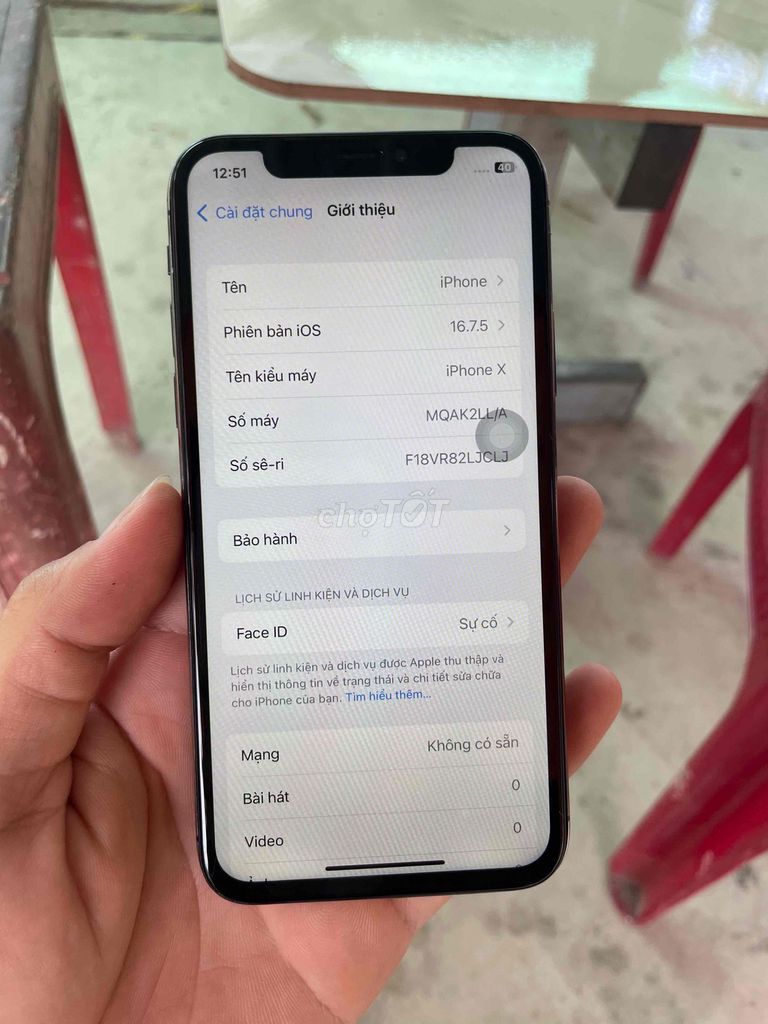 Apple iPhone X Đen Đã qua sử dụng. Mua bán Điện thoại tại Quận Ô Môn Cần Thơ được đăng bởi nguyễn hình 1