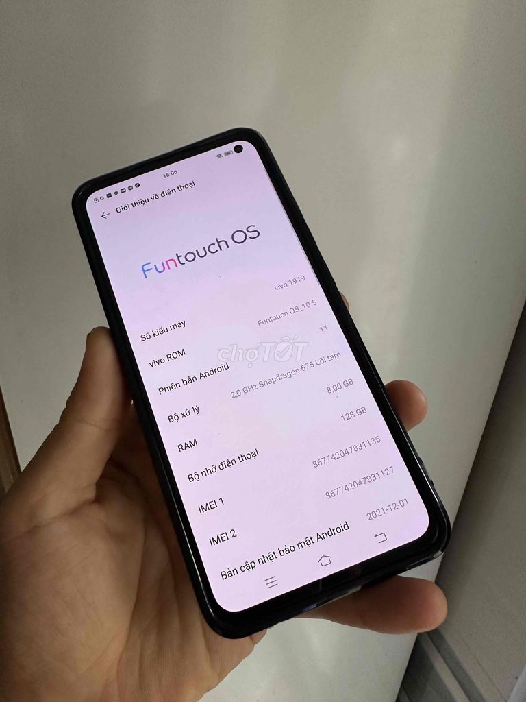 Vivo V19 Neo 8/128gn màn zin amolet Ko ám - ko bớt. Mua bán Điện thoại tại Quận 8 Tp Hồ Chí Minh được đăng bởi điện thoại giá rẻ  hình 1