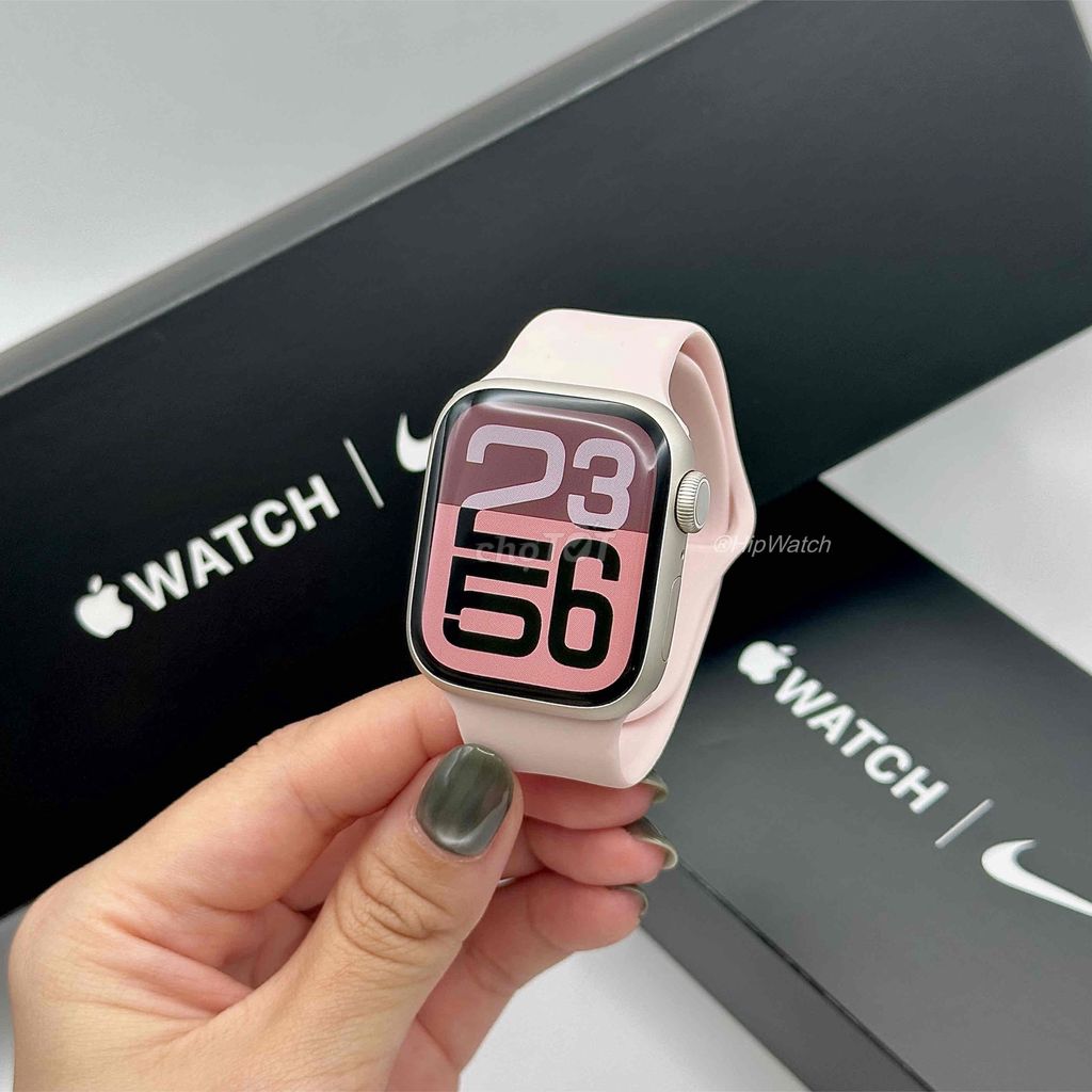 Apple Watch Series 7 41mm Starlight GPS. Mua bán Thiết bị đeo thông minh tại Quận Hoàng Mai Hà Nội được đăng bởi Minh Thư hình 1