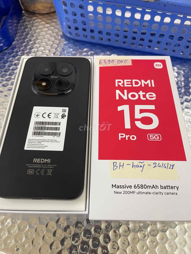 Xiaomi Redmi Note 15 pro 5G 8/256gb 99,99% bh2028. Mua bán Điện thoại tại Quận Ninh Kiều Cần Thơ được đăng bởi Cầm Đồ Anh Quý hình 1