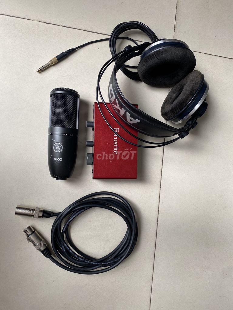 Bộ thu âm tại nhà – Focusrite + AKG. Mua bán Tivi, Âm thanh tại Quận Sơn Trà Đà Nẵng được đăng bởi Flintst1 hình 1