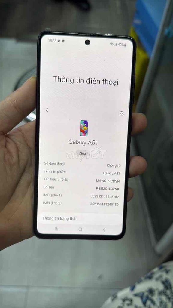 Samsung Galaxy A51 6GB/128GB. Mua bán Điện thoại tại Quận 12 Tp Hồ Chí Minh được đăng bởi Dinh Mai Nuong hình 1