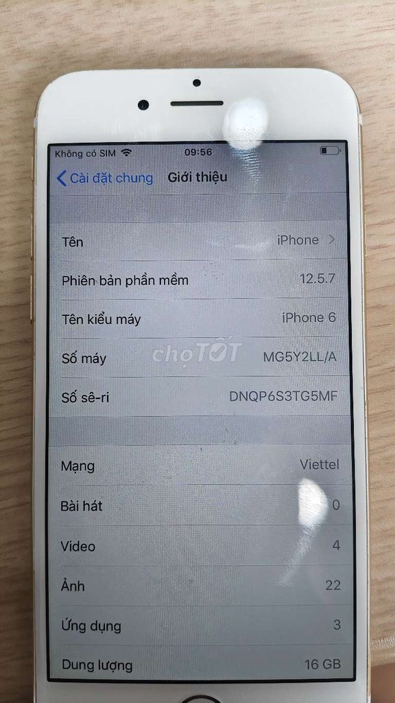 Apple iPhone 6 16GB Vàng. Mua bán Điện thoại tại Quận Hoàng Mai Hà Nội được đăng bởi HQT bb hình 1