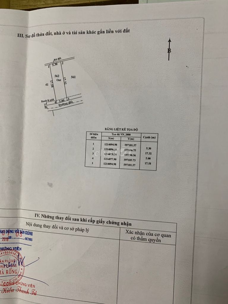 Đất thổ cư, sổ đỏ riêng diện tích 89m2. Đường 185 Bình Mỹ, Củ Chi,