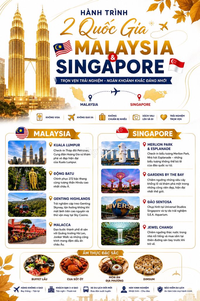Tour Malaysia Singapore 5N4Đ Trọn gói. Du lịch tại Quận Tân Bình Tp Hồ Chí Minh được đăng bởi Vi Phan hình 1