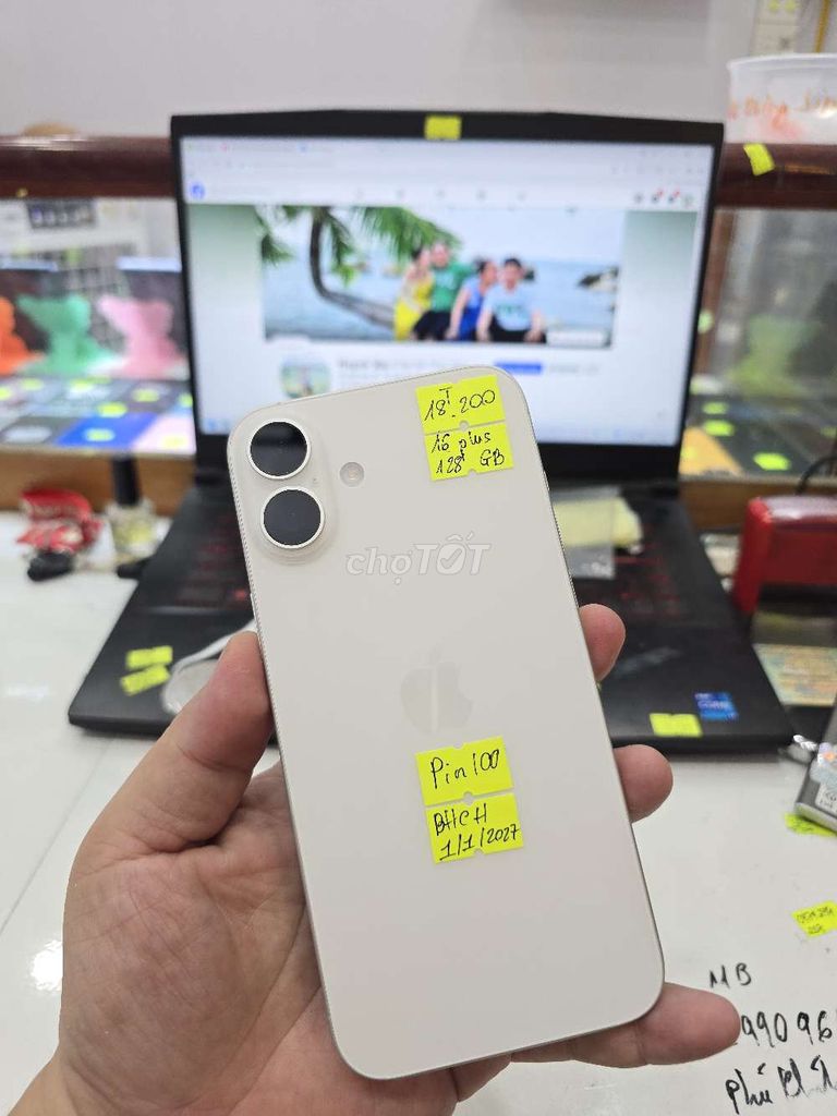 Iphone 16 Plus 128GB - BH_01/2027. Mua bán Điện thoại tại Thành phố Long Xuyên An Giang được đăng bởi Facebook Cầm Đồ Thúy Vân hình 1