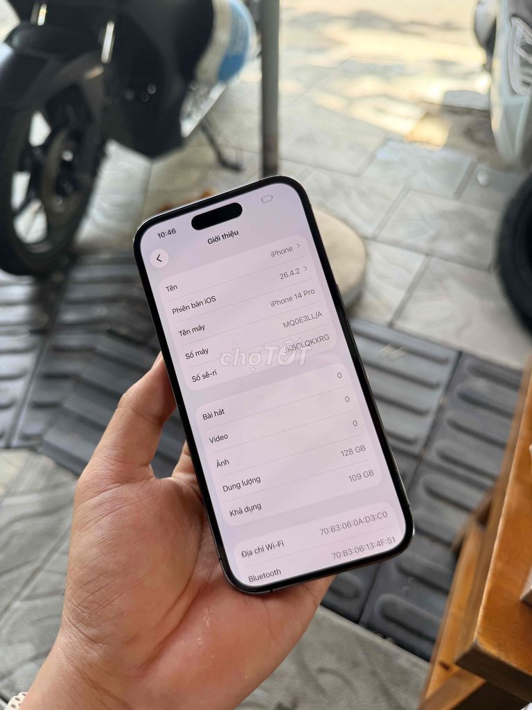 Apple iPhone 14 Pro 128GB Tím Đã sử dụng. Mua bán Điện thoại tại Quận Ngũ Hành Sơn Đà Nẵng được đăng bởi Nghĩa  hình 1