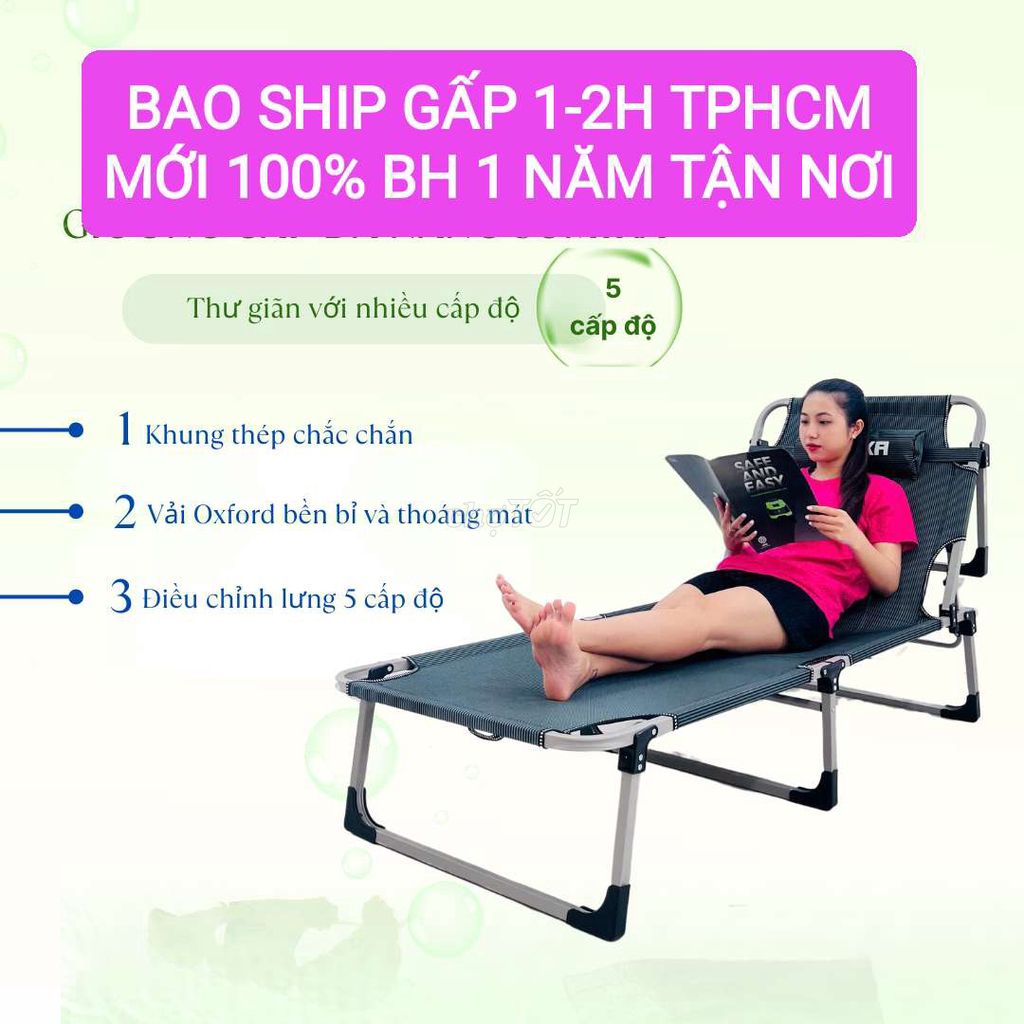 Giường xếp gấp gọn thành ghế cho không gian nhỏ