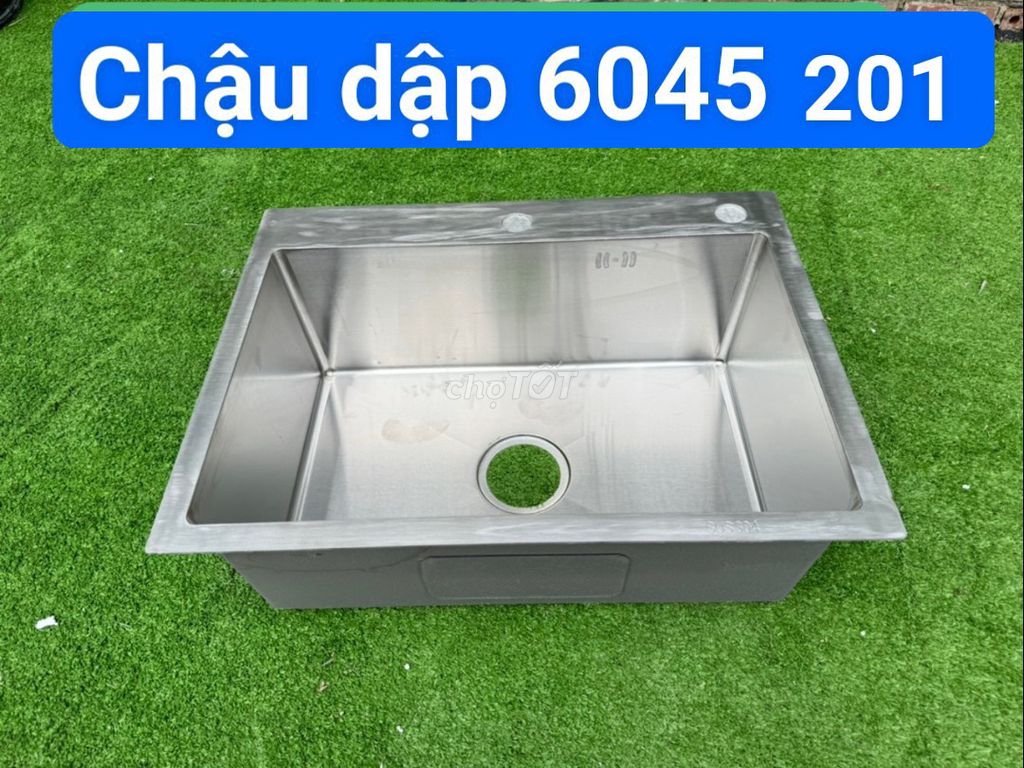 Chậu rửa bát Inox 6045 201. Mua bán Thiết bị vệ sinh, nhà tắm tại Quận Ninh Kiều Cần Thơ được đăng bởi Tổng Kho TBVS Miền Tây hình 1