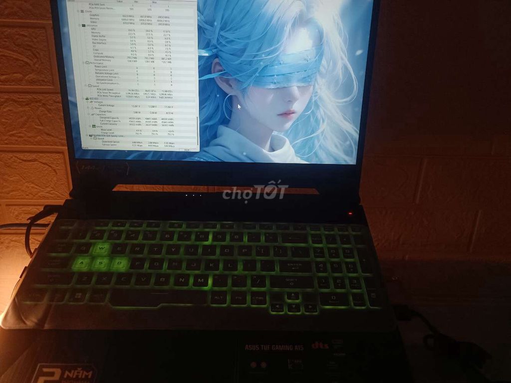 Asus TUF A15 Ryzen5 8GB/512GB. Mua bán Laptop tại Thành phố Đà Lạt Lâm Đồng được đăng bởi Nam Namm hình 1