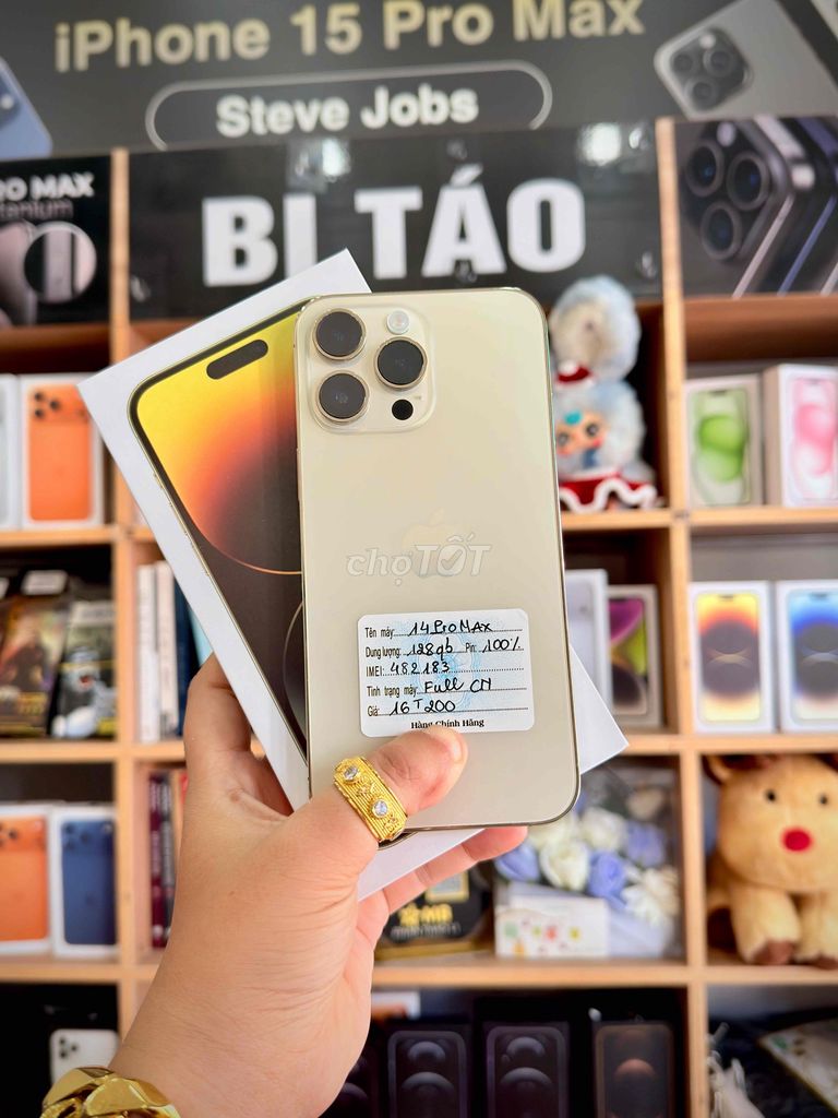 iPhone 14 Pro Max 128GB Vàng. Mua bán Điện thoại tại Thành phố Long Xuyên An Giang được đăng bởi Bi Táo Store hình 1