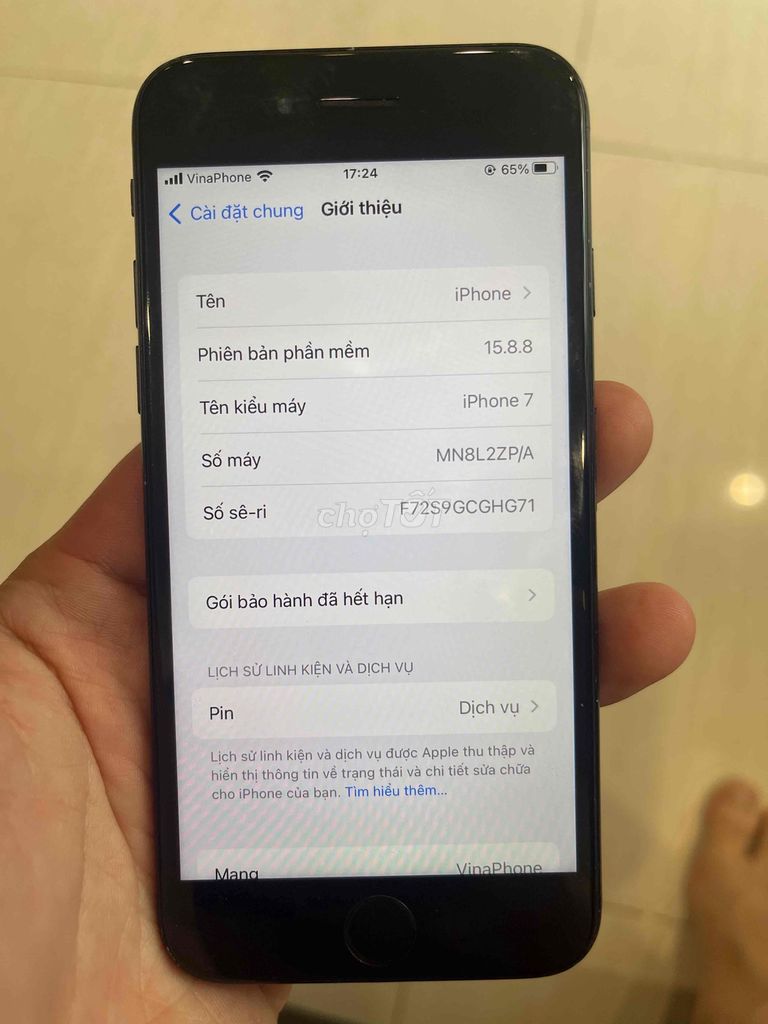 Iphone 7 128GB màu đèn. Mua bán Điện thoại tại Quận Nam Từ Liêm Hà Nội được đăng bởi Tuấn Anh hình 1