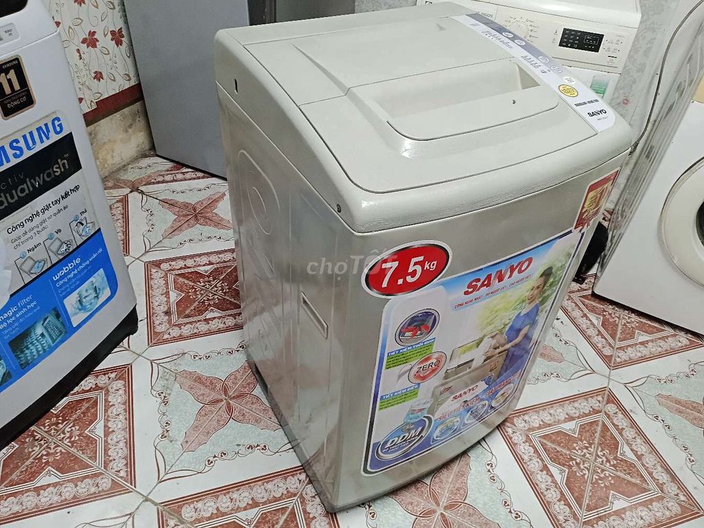 Máy giặt Sanyo 7.5kg cửa trên. Mua bán Máy giặt tại Quận Ngô Quyền Hải Phòng được đăng bởi ĐIỆN LẠNH 469 hình 1