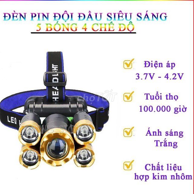Đèn Pin Đội Đầu Siêu Sáng Tiện Dụng Full Mẫu Xịn. Mua bán Đèn tại Thành phố Biên Hòa Đồng Nai được đăng bởi Phạm Quỳnh hình 1
