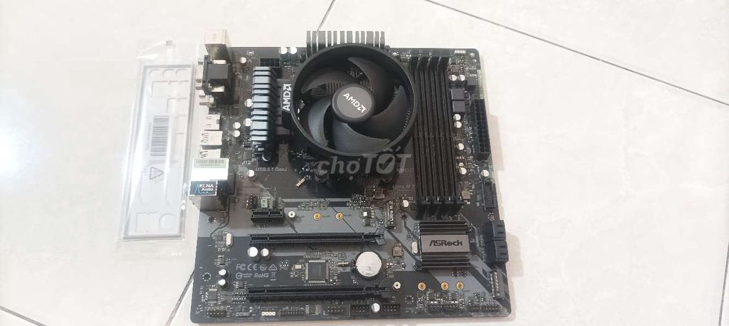 ASRock B450M Pro4 AMD Ryzen 5 2600. Mua bán Linh kiện (RAM, Card...) tại Thành phố Dĩ An Bình Dương được đăng bởi Nguyễn Văn Liêm hình 1