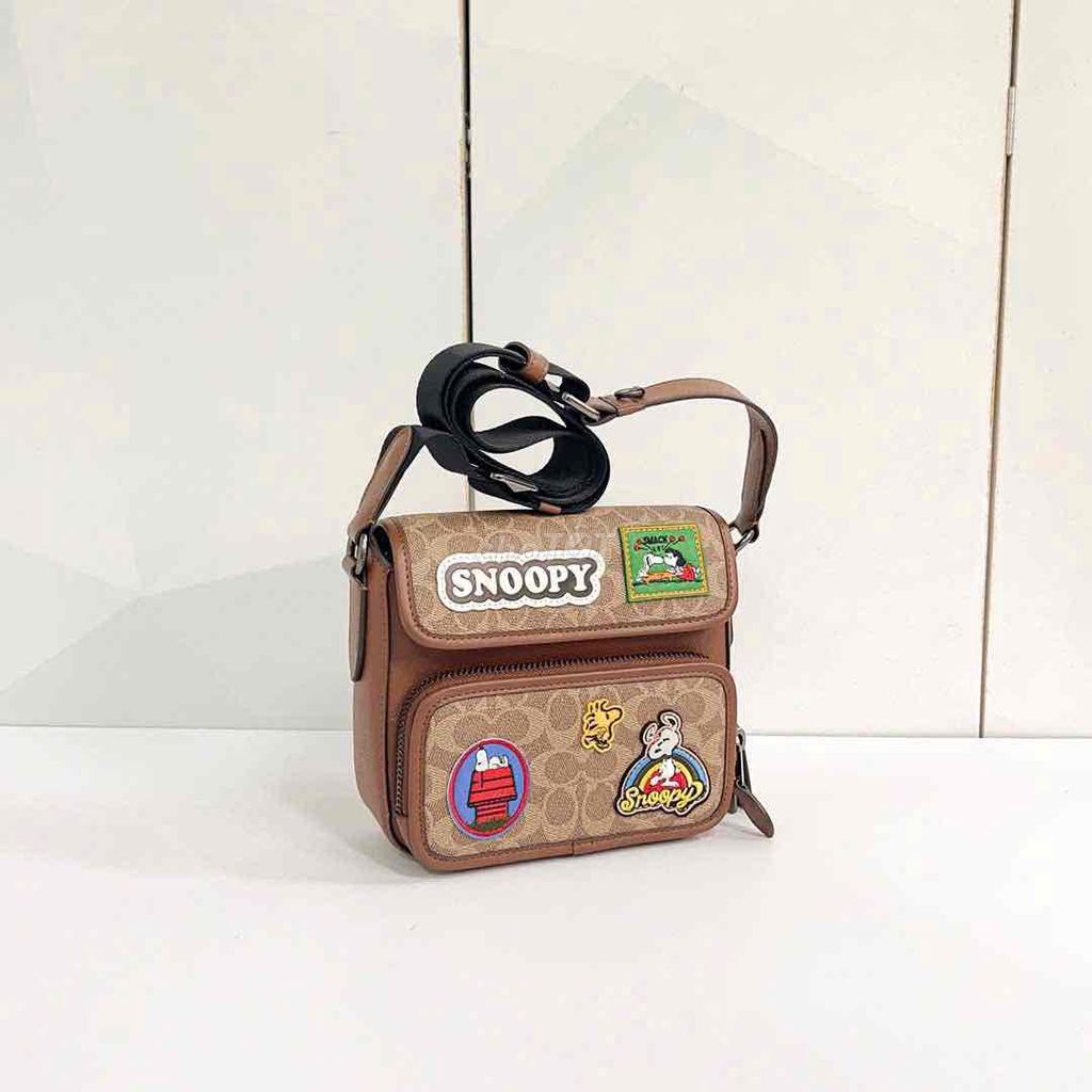 Túi đeo chéo Co::ach Da thật Nâu. Mua bán Túi xách tại Quận 11 Tp Hồ Chí Minh được đăng bởi SHOP TÚI COACH NAM  hình 1