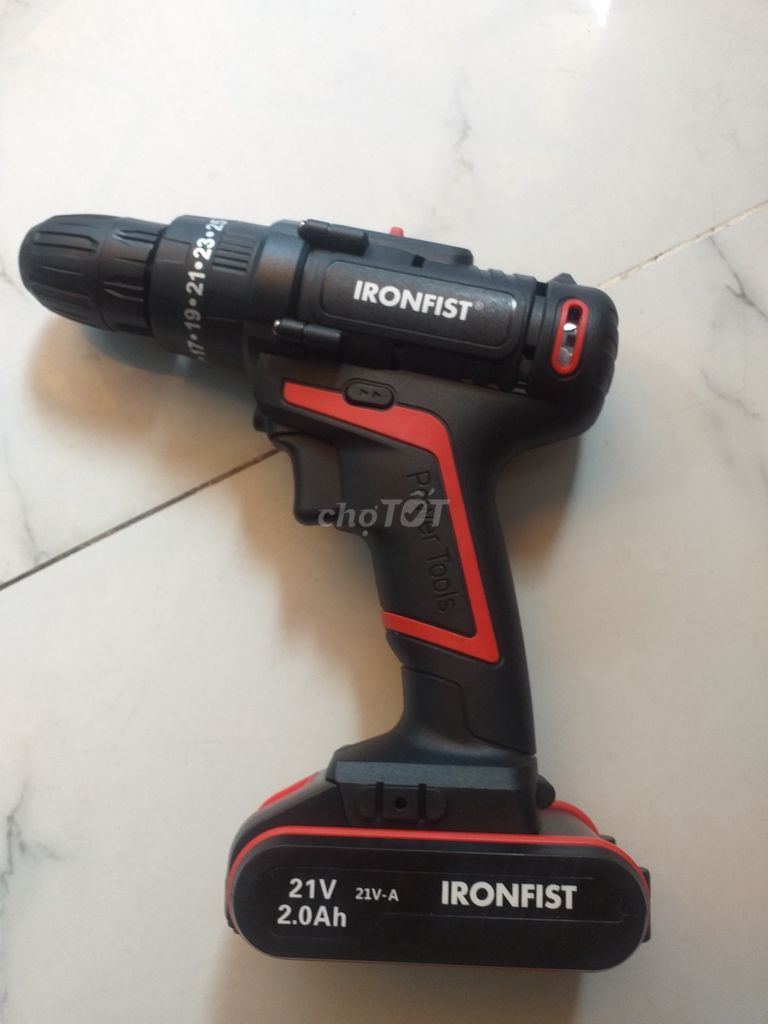 Máy khoan cầm tay IRONFIST 21v-A Đen. Mua bán Đồ chuyên dụng, Giống nuôi trồng tại Quận Bình Tân Tp Hồ Chí Minh được đăng bởi Phùng thị ngọc thanh hình 1