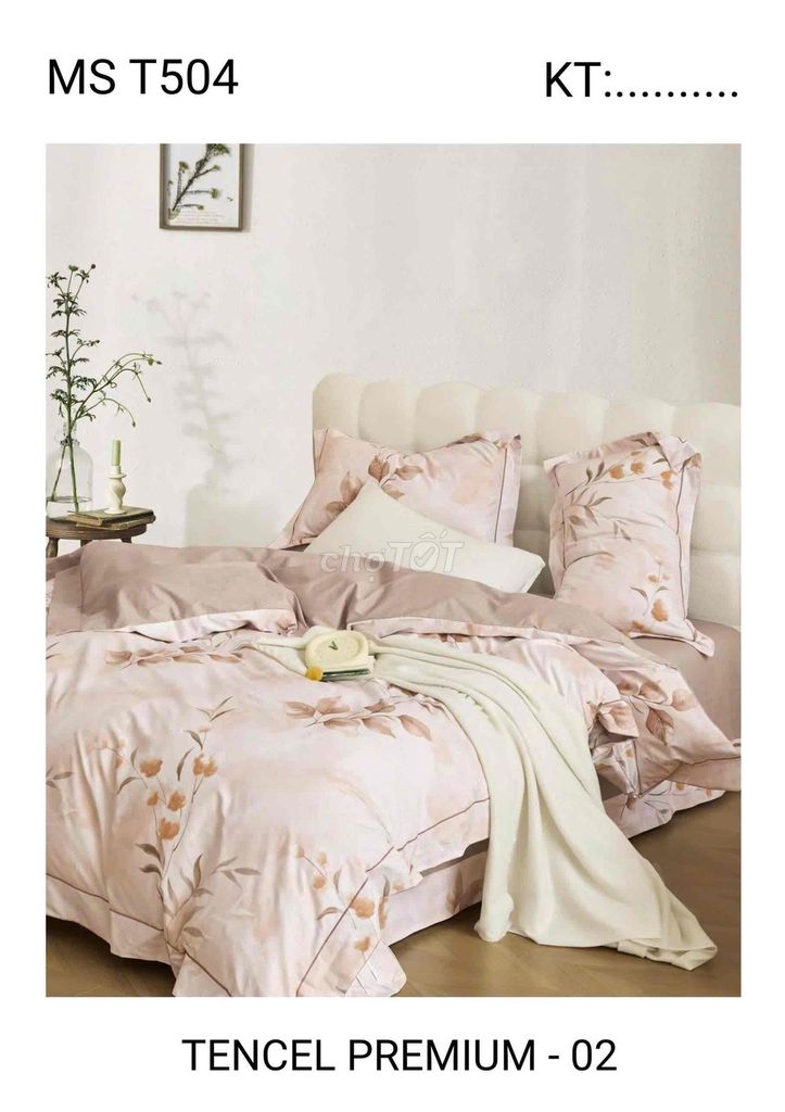 Bộ chăn ga Tencel Premium. Mua bán Giường, chăn ga gối nệm tại Quận Liên Chiểu Đà Nẵng được đăng bởi Hoàng Dung hình 1