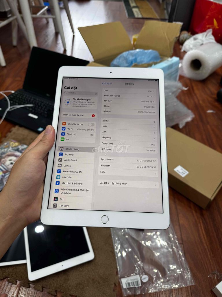 Apple iPad Gen 7 10.2 inch 32GB. Mua bán Máy tính bảng tại Quận Hoàng Mai Hà Nội được đăng bởi Khiêm Nguyễn hình 1