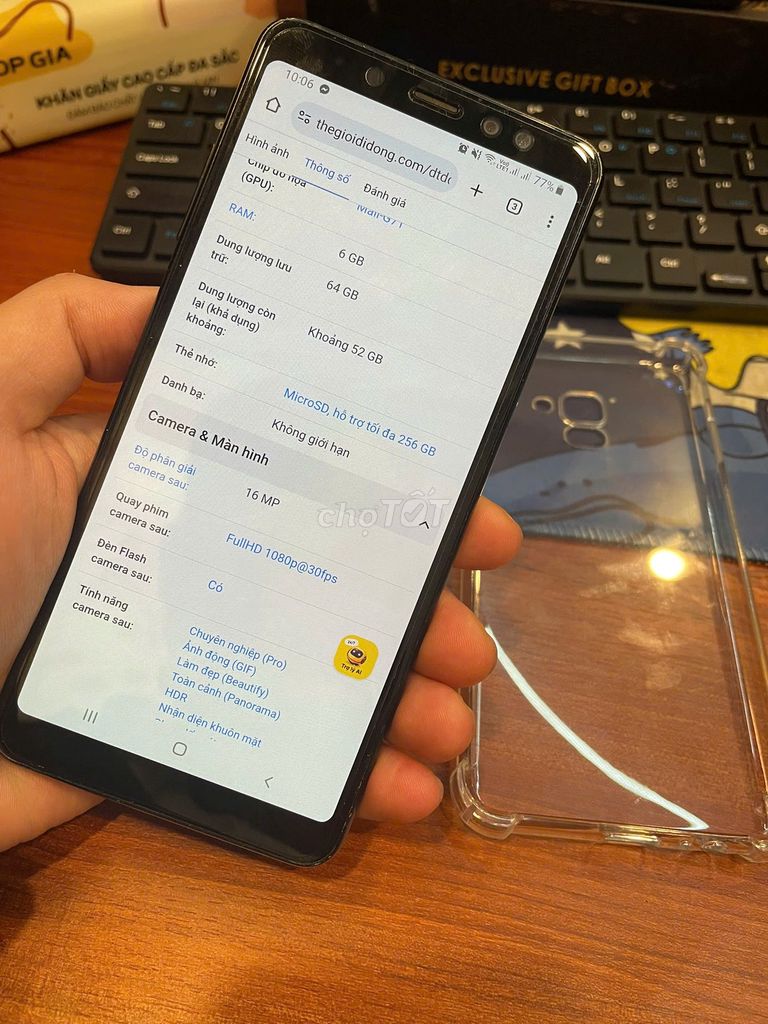 Samsung A8+ 2018 Ram 6/64GB Full CN. Mua bán Điện thoại tại Quận Nam Từ Liêm Hà Nội được đăng bởi Nguyen hình 1