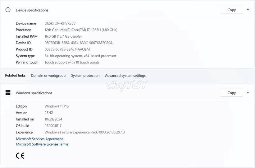 Lenovo Thinkpad T14s Gen3 i7-1265U 14 inch 16GB. Mua bán Laptop tại Quận Hà Đông Hà Nội được đăng bởi Hà Trung Hiếu hình 1