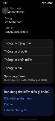Samsung Galaxy A57 5G 128gb như mới care+ 04-28