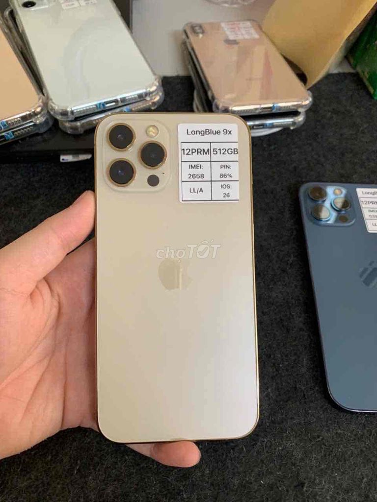 iPhone 12 Pro Max 512GB Vàng, Bản Quốc Tế. Mua bán Điện thoại tại Quận Cầu Giấy Hà Nội được đăng bởi Long blue 9x hình 1