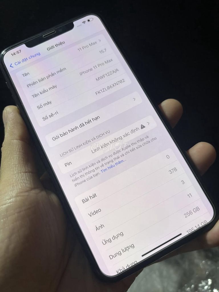 Apple iPhone 11 Pro Max 256GB 2 sim Hồng Kông. Mua bán Điện thoại tại Quận 1 Tp Hồ Chí Minh được đăng bởi Hội Đồ Điện Tử hình 1