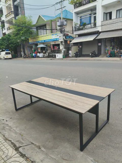 Bàn làm việc Gỗ MDF, Sắt 1m2x2m4. Mua bán Đồ dùng văn phòng tại Huyện Bình Chánh Tp Hồ Chí Minh được đăng bởi đỗ thị kim trâm  hình 1
