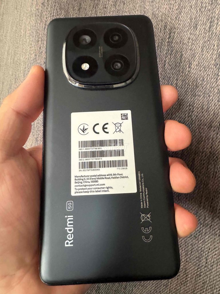 Xiaomi Redmi Note 14 Pro+ 5G 256GB Đen. Mua bán Điện thoại tại Quận Tân Bình Tp Hồ Chí Minh được đăng bởi Nguyễn Linh hình 1