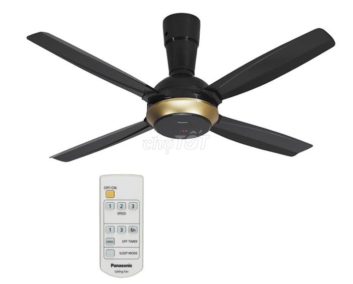 Quạt trần Panasonic 4 cánh màu đen F-56XPG. Mua bán Quạt tại Thành phố Thủ Đức Tp Hồ Chí Minh được đăng bởi Đức Long hình 1