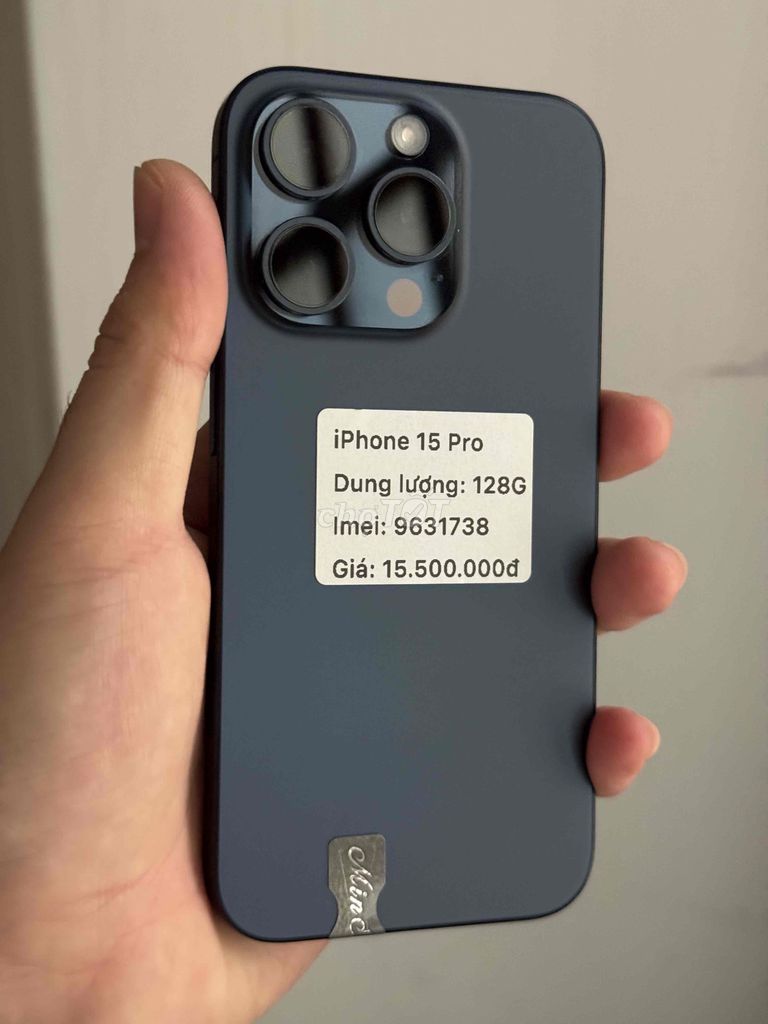 iphone 15 pro 128G máy đẹp, chức năng đầy đủ. Mua bán Điện thoại tại Thành phố Buôn Ma Thuột Đắk Lắk được đăng bởi Nguyễn Hoàng hình 1