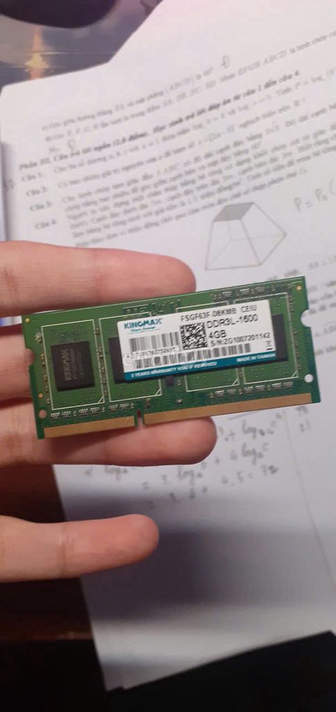 RAM Kingmax KM-DDR3L-4GB. Mua bán Linh kiện (RAM, Card...) tại Thành phố Tam Kỳ Quảng Nam được đăng bởi Phuong Huyy hình 1