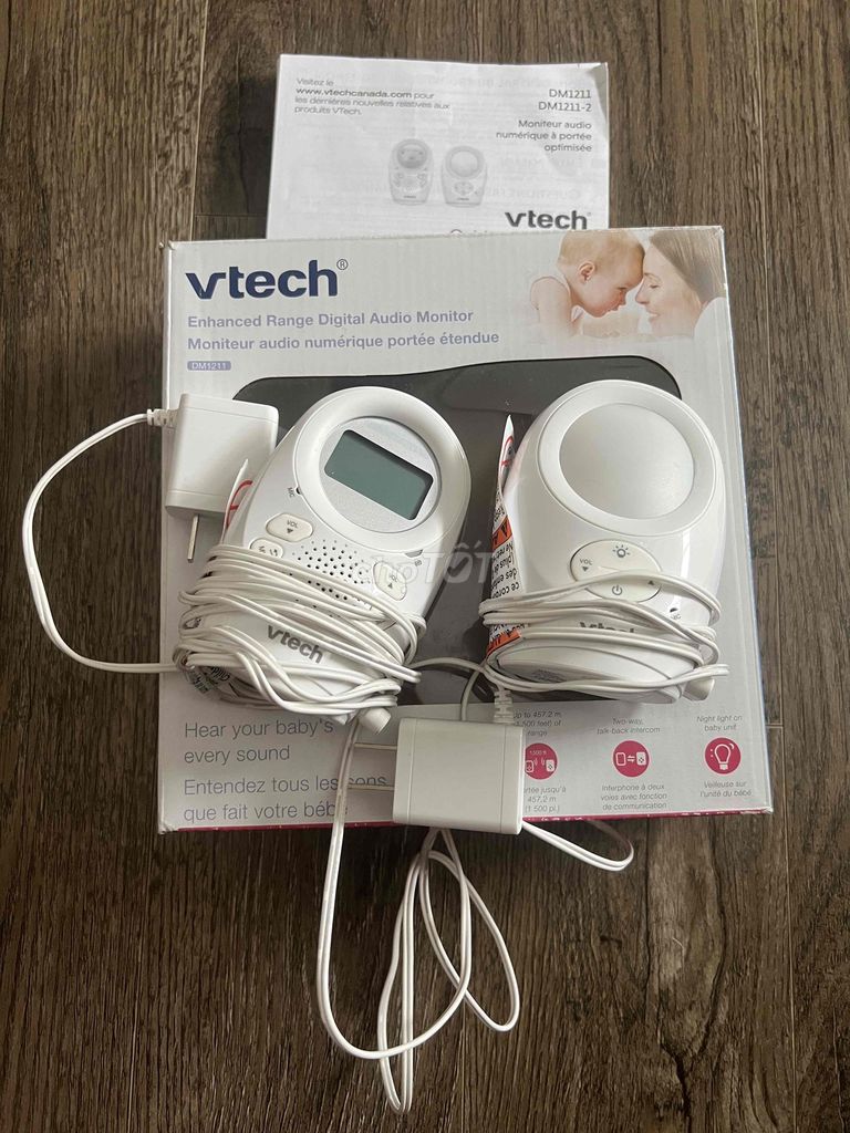 Vtech DM1211 Trắng Thiết bị báo khóc. Mua bán Mẹ và bé tại Quận Tây Hồ Hà Nội được đăng bởi Mochi hình 1