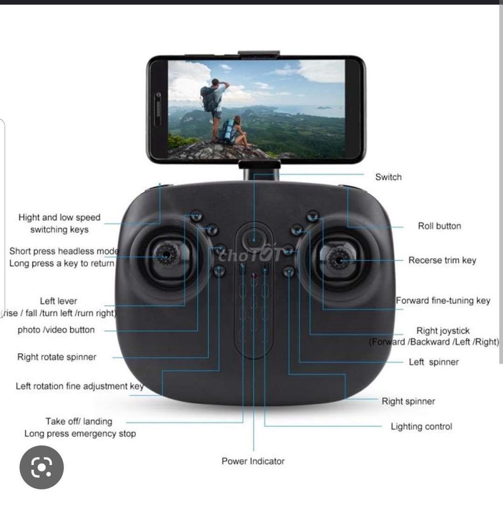 Máy quay phim flycam drone s8 hd pin lâu