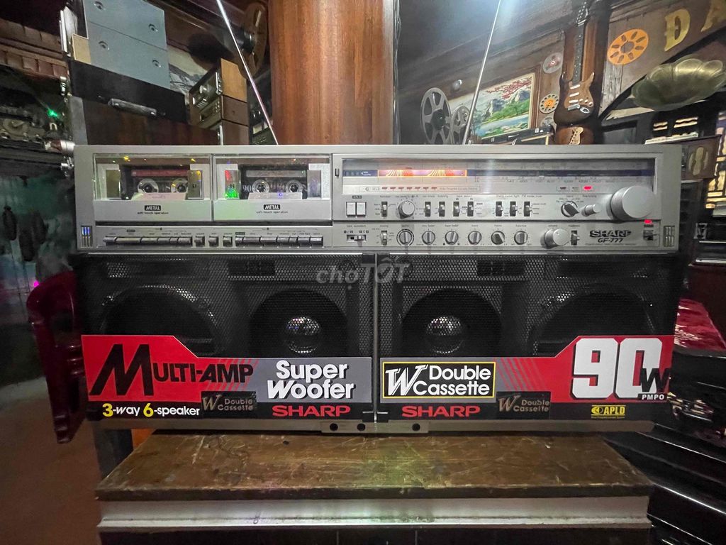 Đài cassette Sharp GF-777 Bạc. Mua bán Đồ sưu tầm, đồ cổ tại Quận Hải An Hải Phòng được đăng bởi  Nhật Khánh hình 1