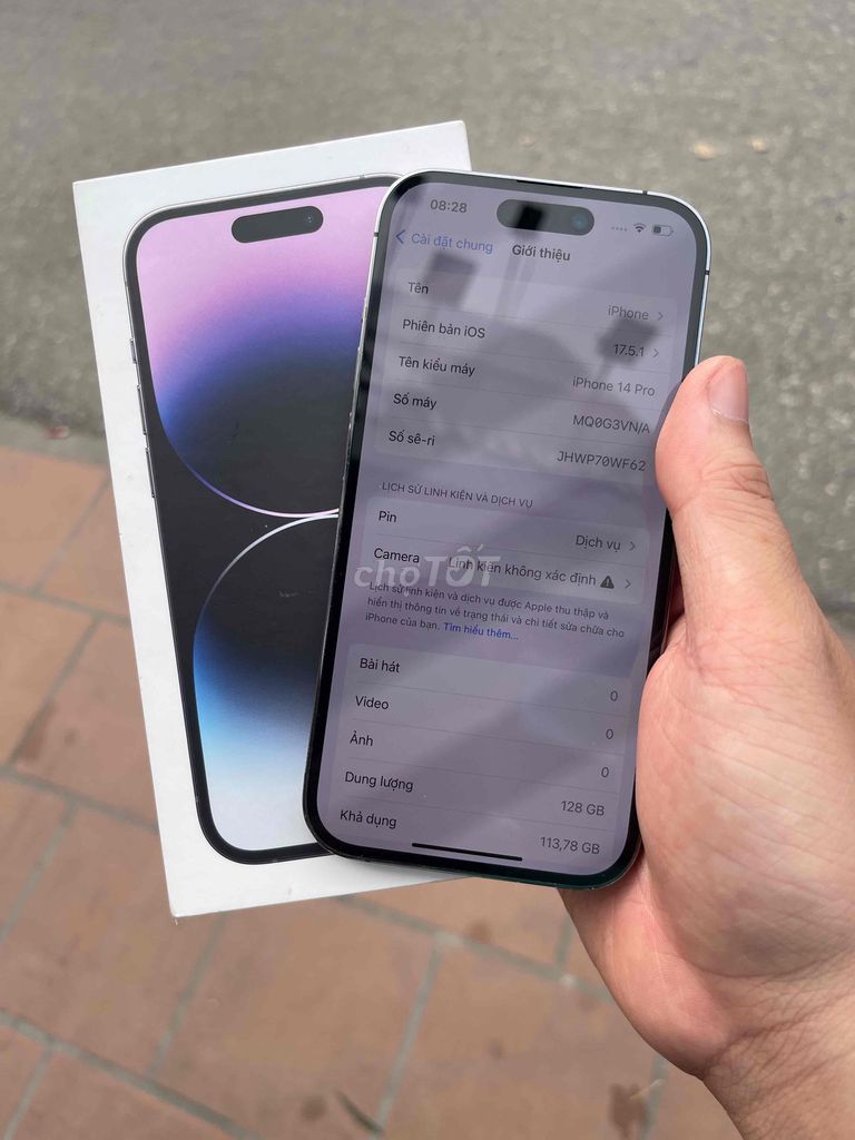 Apple iPhone 14 Pro 128GB Tím VNA. Mua bán Điện thoại tại Quận Ngô Quyền Hải Phòng được đăng bởi Qt hình 1