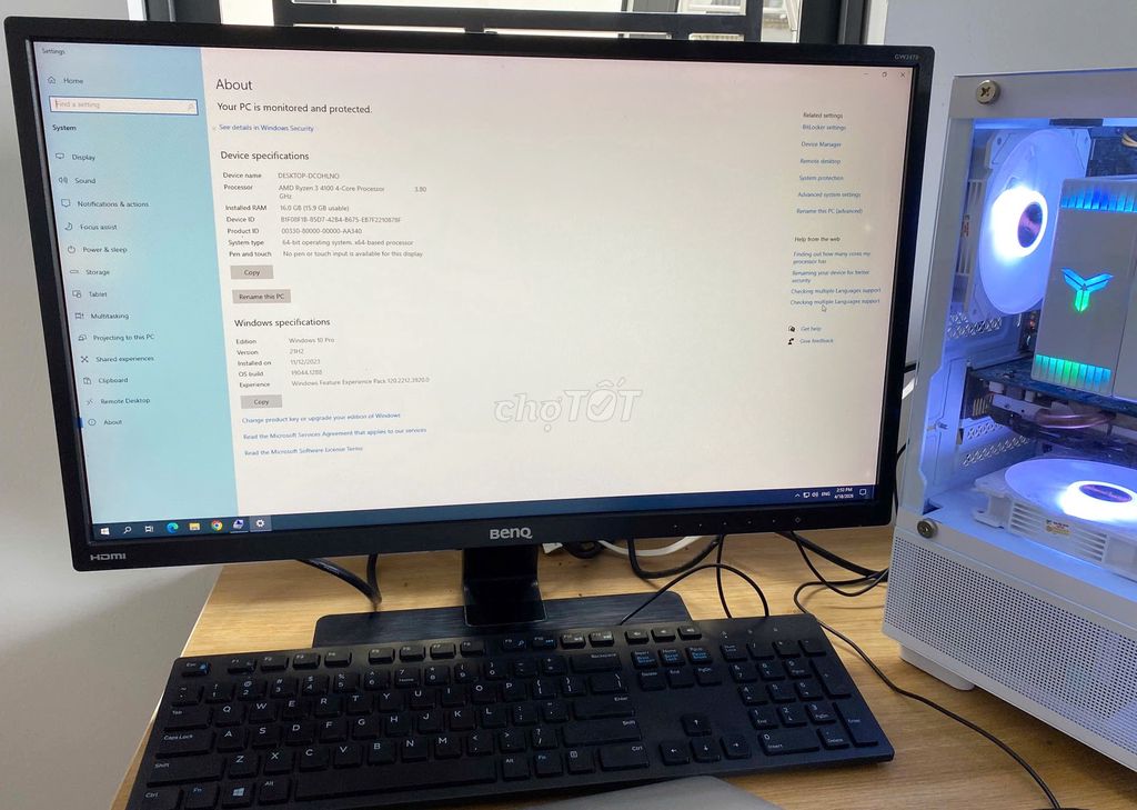 Trọn bộ PC Case bể cá chơi FiFa, Liên Minh. Mua bán Máy tính để bàn tại Thành phố Tân An Long An được đăng bởi Thiết Bị Số 247 hình 1