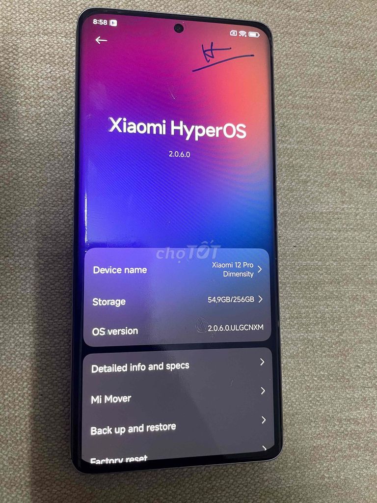 Xiaomi 12 Pro Dimensity 12GB/256GB HyperOS. Mua bán Điện thoại tại Huyện Gia Lâm Hà Nội được đăng bởi Ngô minh Thái hình 1