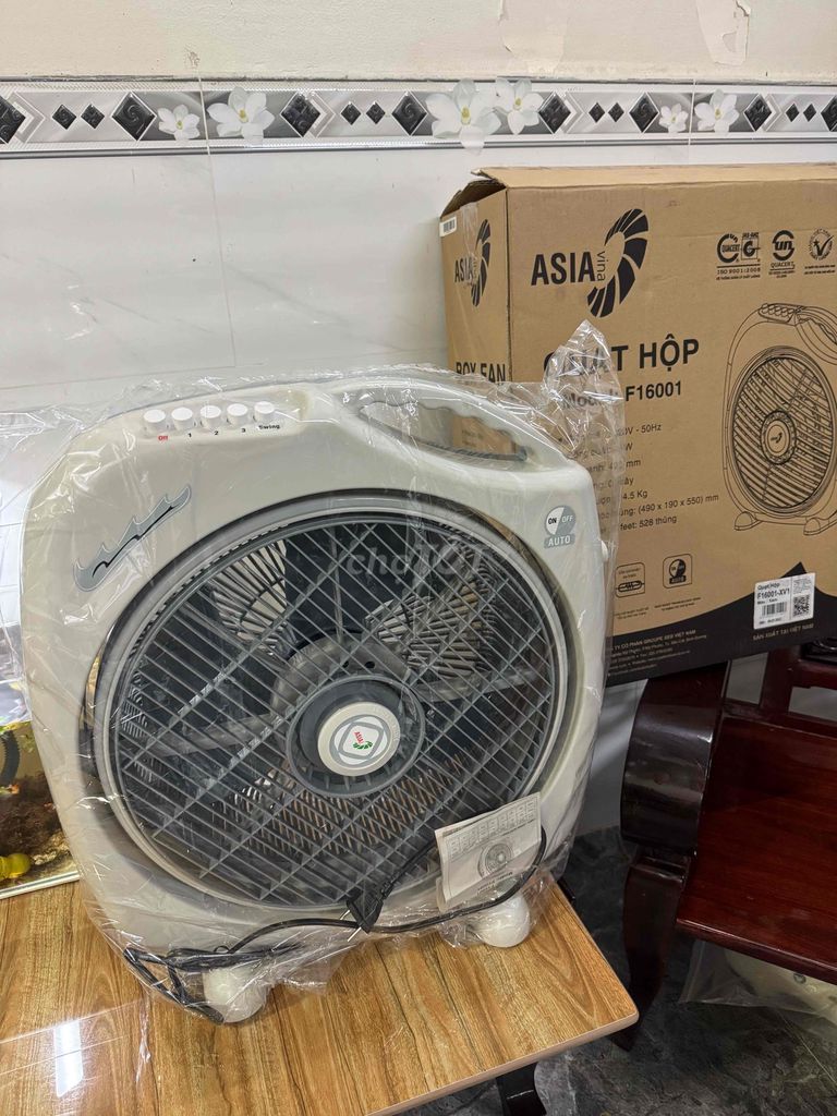 Quạt hộp Asia F16001 Xám 45W 3 cánh. Mua bán Quạt tại Thành phố Biên Hòa Đồng Nai được đăng bởi Hòa Quốc  hình 1