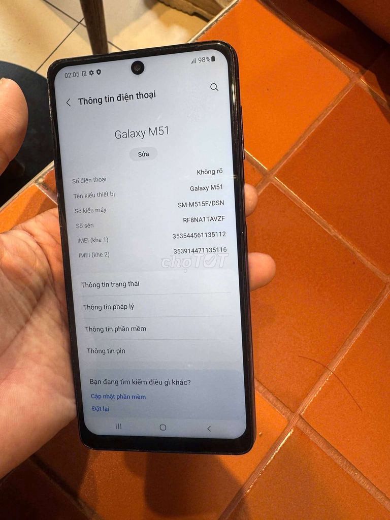 Samsung M51 8GB/128GB Xanh. Mua bán Điện thoại tại Quận Tân Phú Tp Hồ Chí Minh được đăng bởi dung hình 1