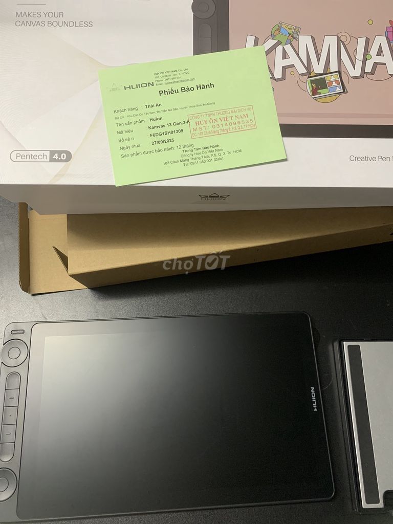 Bảng vẽ điện tử Huion kamvas 13gen3. Mua bán Phụ kiện (Màn hình, Chuột...) tại Huyện Thoại Sơn An Giang được đăng bởi Thai An hình 1