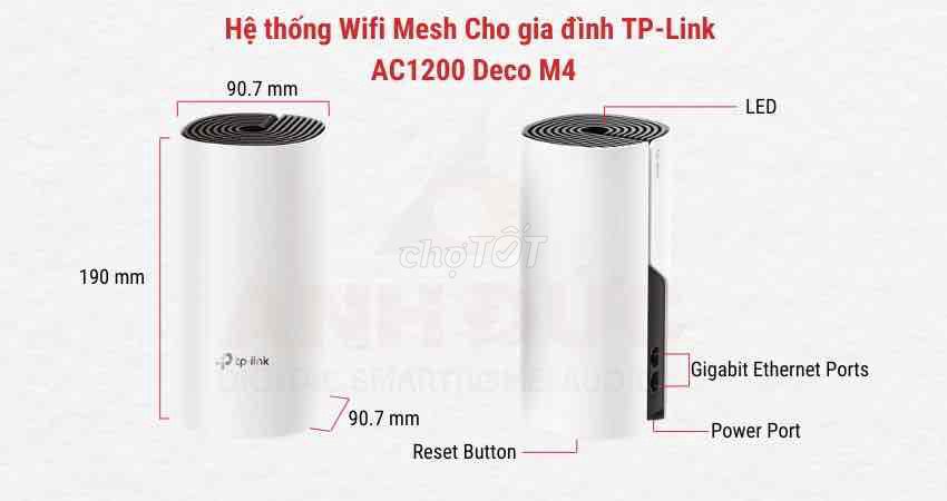 Hệ thống Wifi Mesh TP-Link Deco M4 AC1200 Trắng. Mua bán Phụ kiện (Màn hình, Chuột...) tại Thành phố Thái Nguyên Thái Nguyên được đăng bởi Đức Trần hình 1