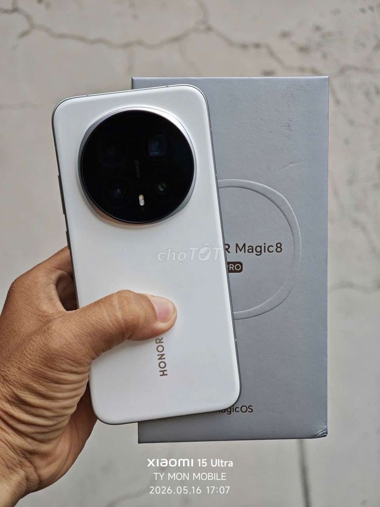Honor Magic 8 Pro 5G 512GB Trắng. Mua bán Điện thoại tại Quận 5 Tp Hồ Chí Minh được đăng bởi TY  MON MOBILE hình 1