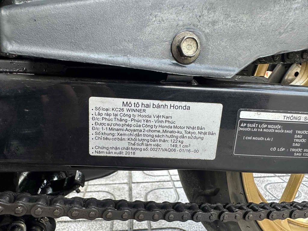 Honda Winner V1 2018 Đen. Mua bán Xe máy tại Huyện Thạnh Phú Bến Tre được đăng bởi XE MÁY MINH TÂN hình 5