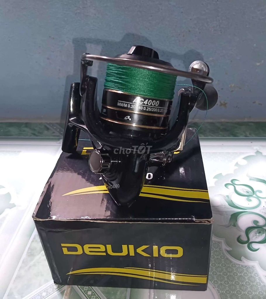 Máy câu cá Deukio AC4000 Dây PE Đen 100m. Mua bán Đồ thể thao, Dã ngoại tại Thành phố Huế Thừa Thiên Huế được đăng bởi Sơn Võ hình 1