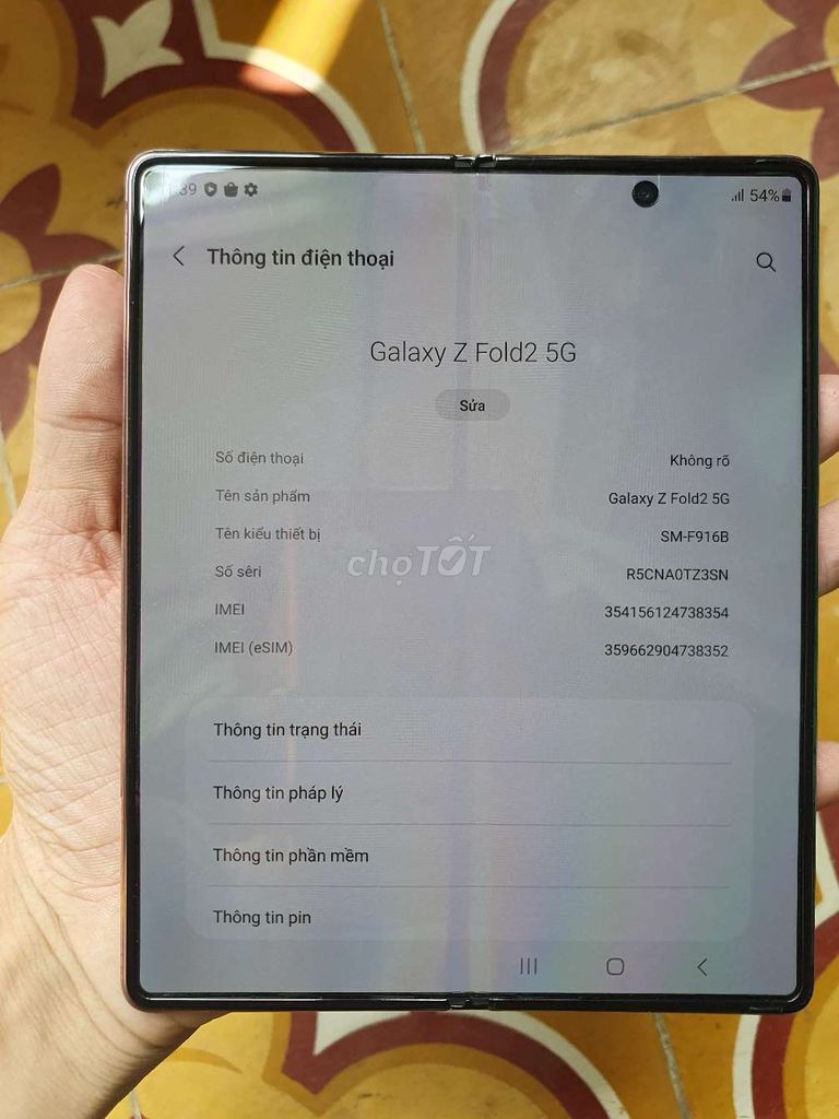 Samsung Galaxy Z Fold2 5G 256GB Đồng. Mua bán Điện thoại tại Quận Tân Phú Tp Hồ Chí Minh được đăng bởi ken ken hình 1