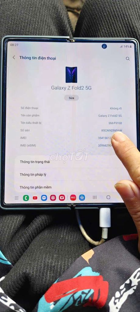Samsung Z Fold 2 5G 256GB Xám. Mua bán Điện thoại tại Quận 11 Tp Hồ Chí Minh được đăng bởi Tuyết nhi  hình 1