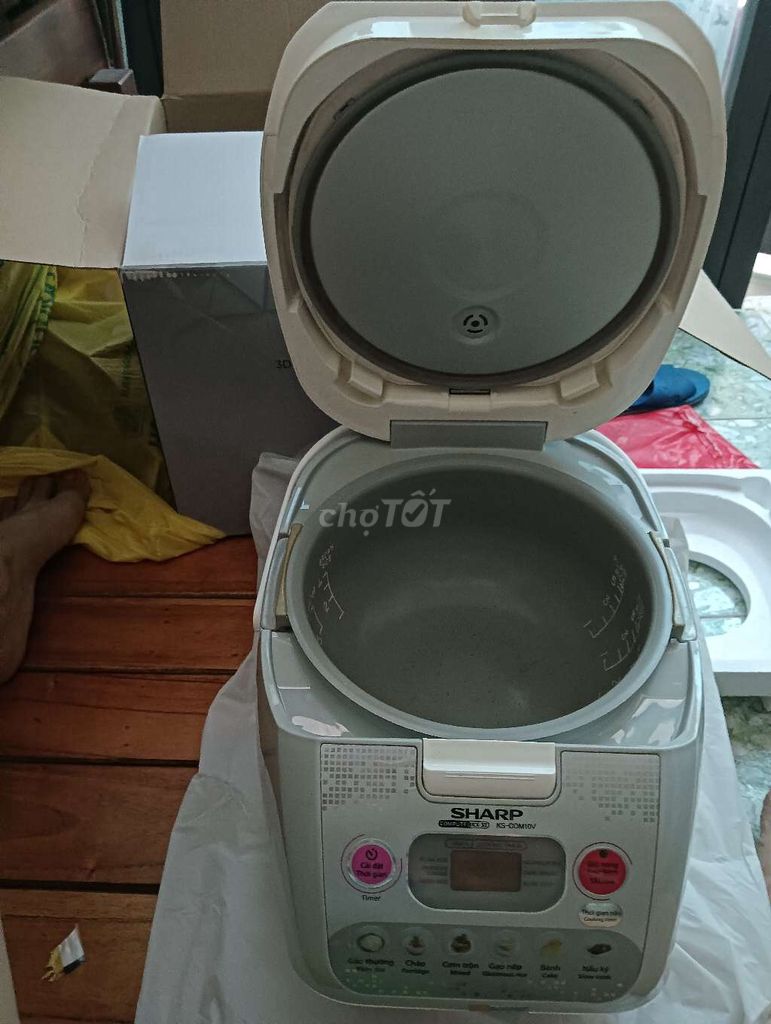 Nồi cơm điện Sharp KS-COM10V 1L chống dính. Mua bán Bếp, lò, đồ điện nhà bếp tại Quận Hải Châu Đà Nẵng được đăng bởi Như vũ Lương hình 1
