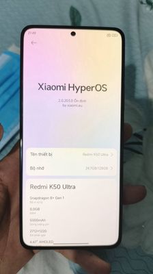 Xiaomi Redmi K50 Ultra 256GB Xanh Like New